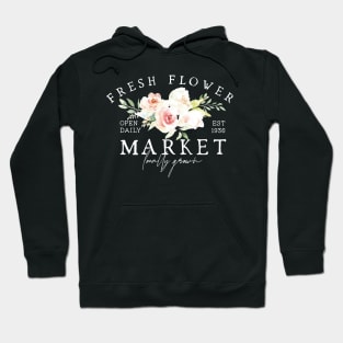 Fresh Flowers Market	Cottagecore Hoodie